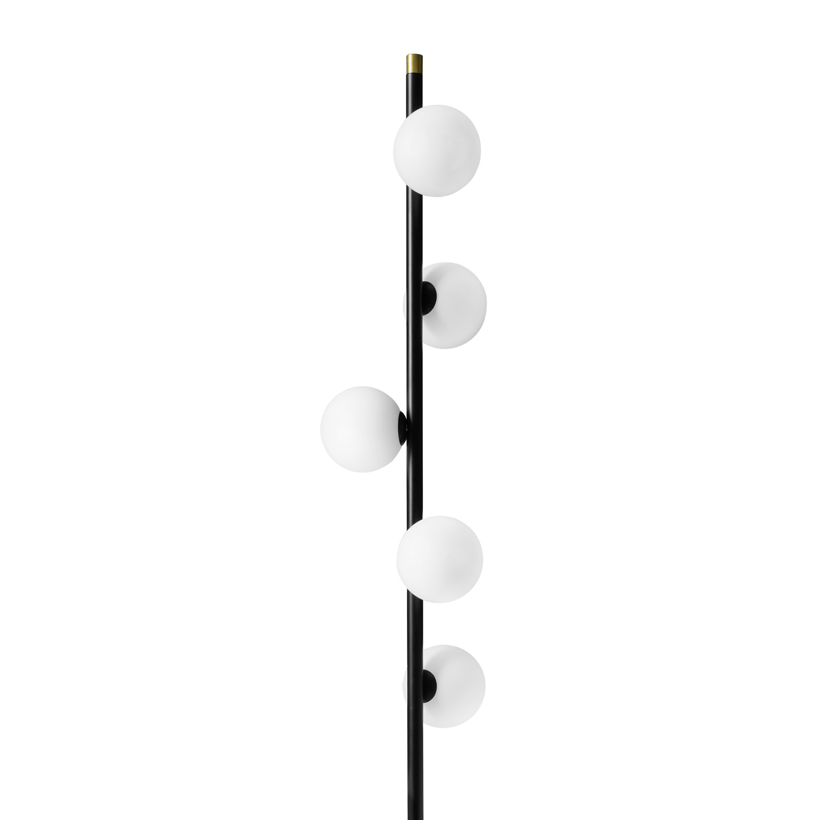 Pomì floor lamp with glass balls and dimmer