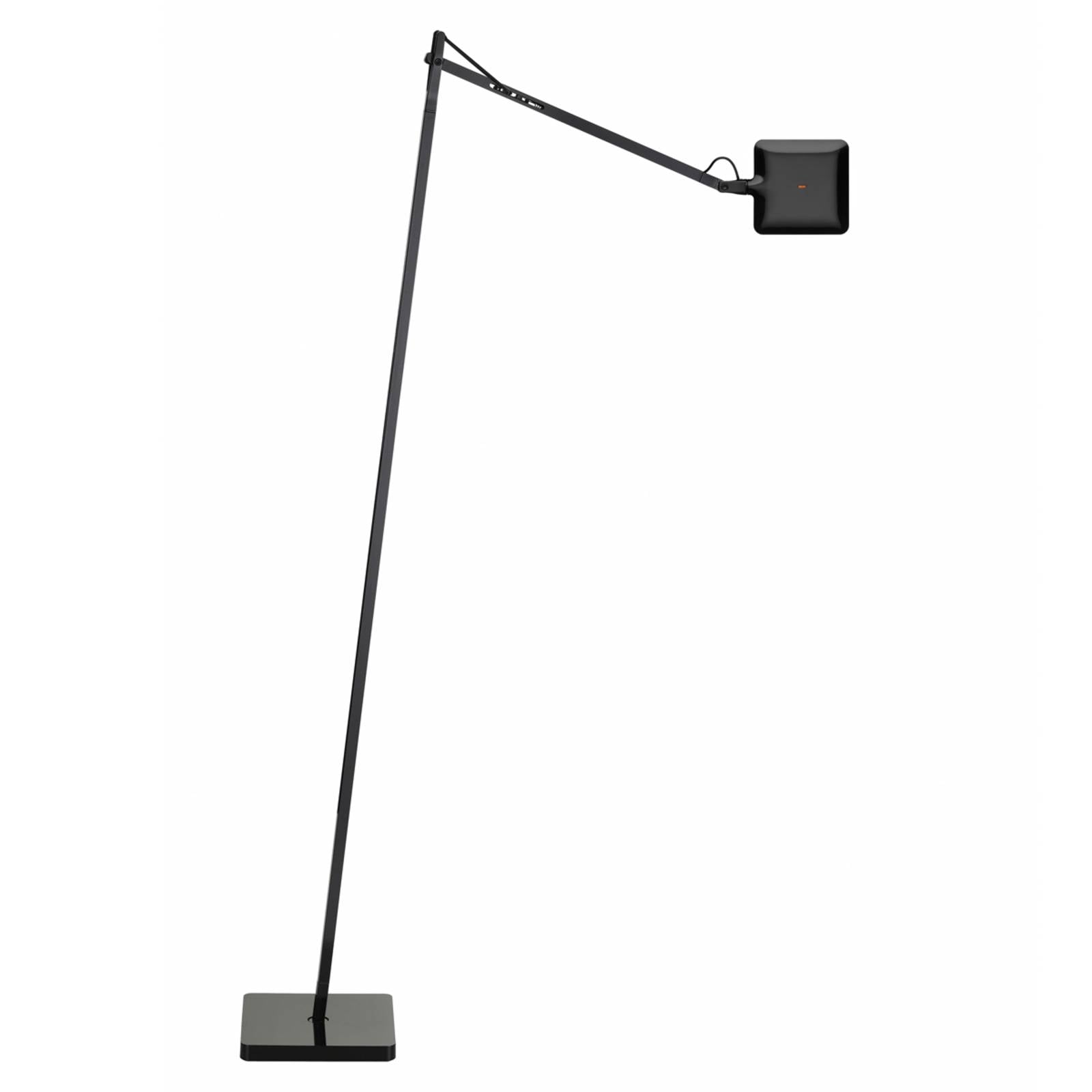 Flos FLOS Kelvin LED designer floor lamp, black, for Living / Dining Room, aluminium, 8 W, H: 177.5 cm