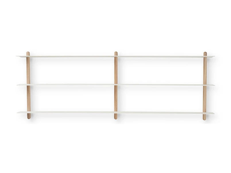 Produktfoto för Gejst - NIVO - Hylla - D - Light Oak/White - H42 x L118 x B16 cm