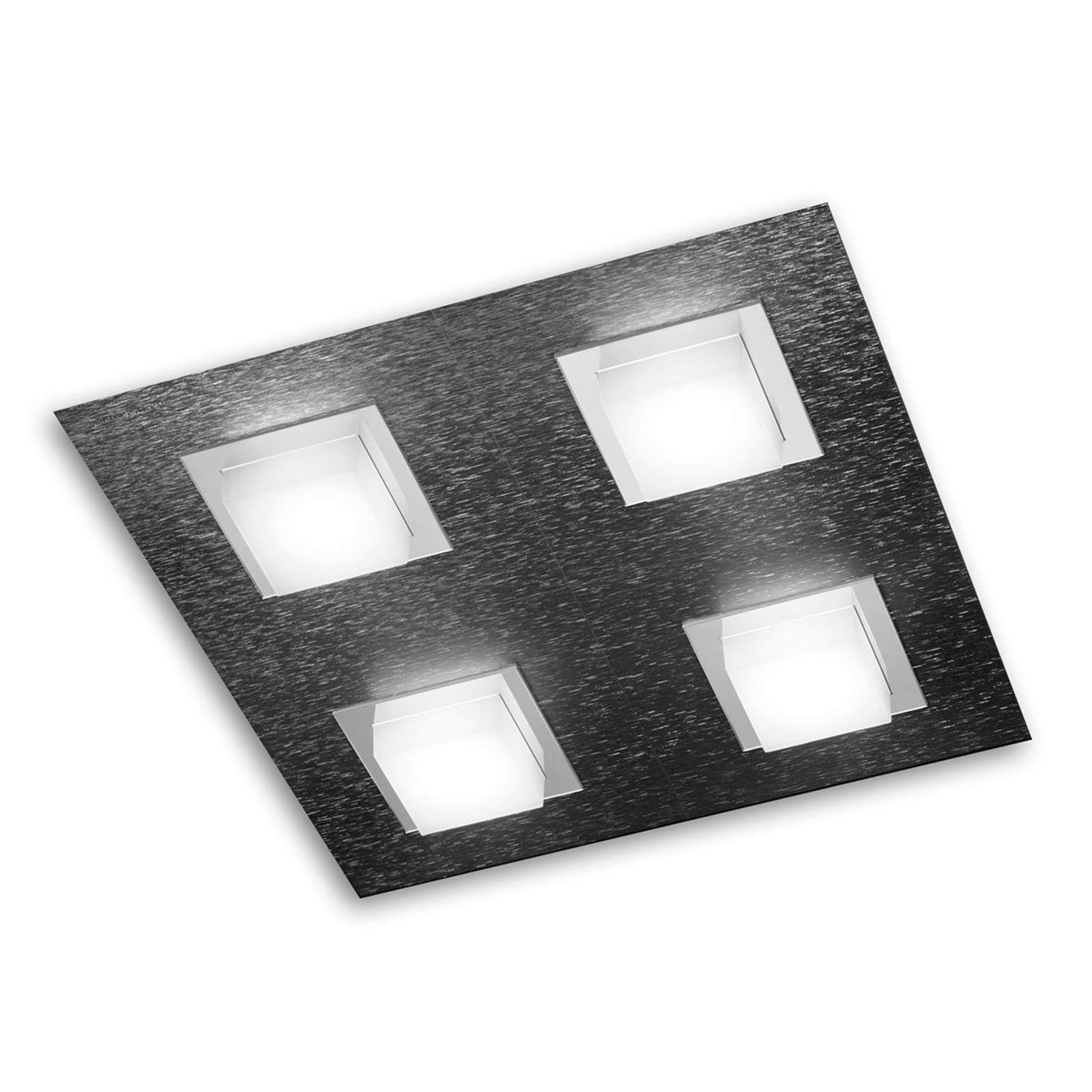 GROSSMANN Basic plafonnier LED 4 lampes anthracite