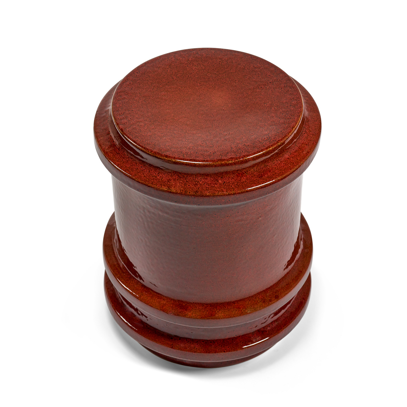 03 DARK RED PAWN sidebord, rødt, keramik, højde 44,5 cm – Serax