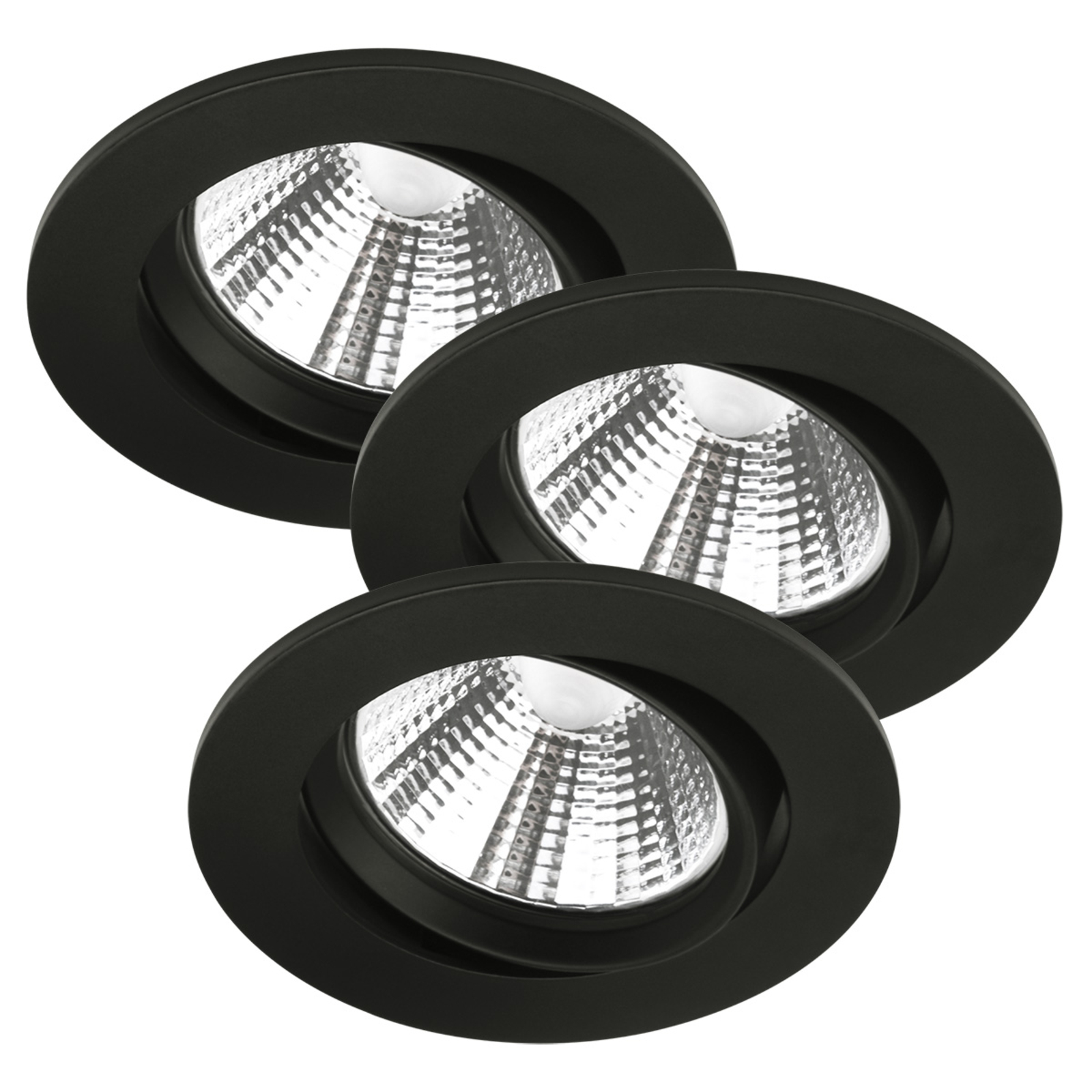 LED-Deckeneinbauspot Freemont 2.700K 3er