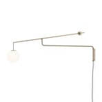 Luceplan Malamata wall light, brushed brass