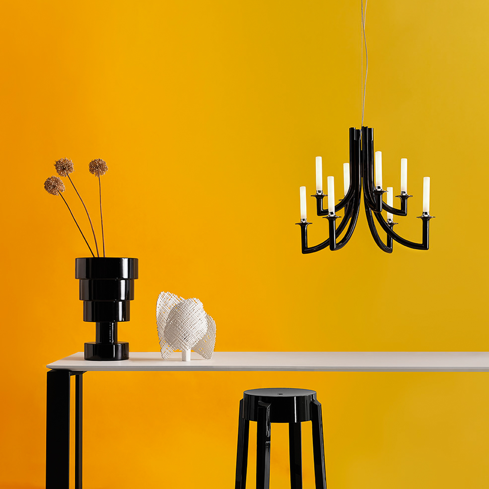 Khan Pendelleuchte Black - Kartell
