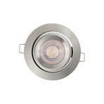 OSRAM LED-Einbauspot 3er-Set, nickel, Ø 9 cm, Metall 827 dim