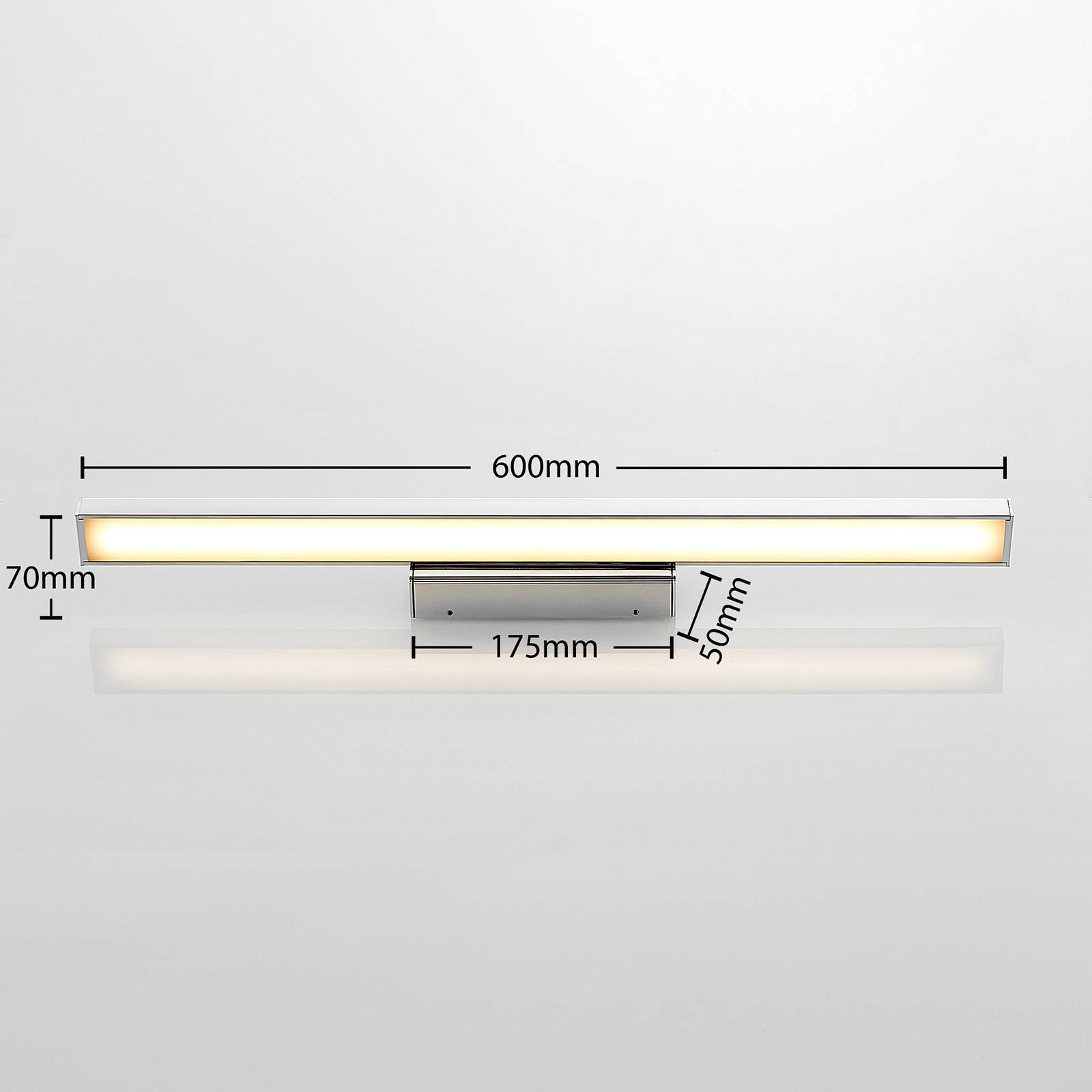 Oświetlenie lustra LED i łazienki Lindby Alenia, 60 cm