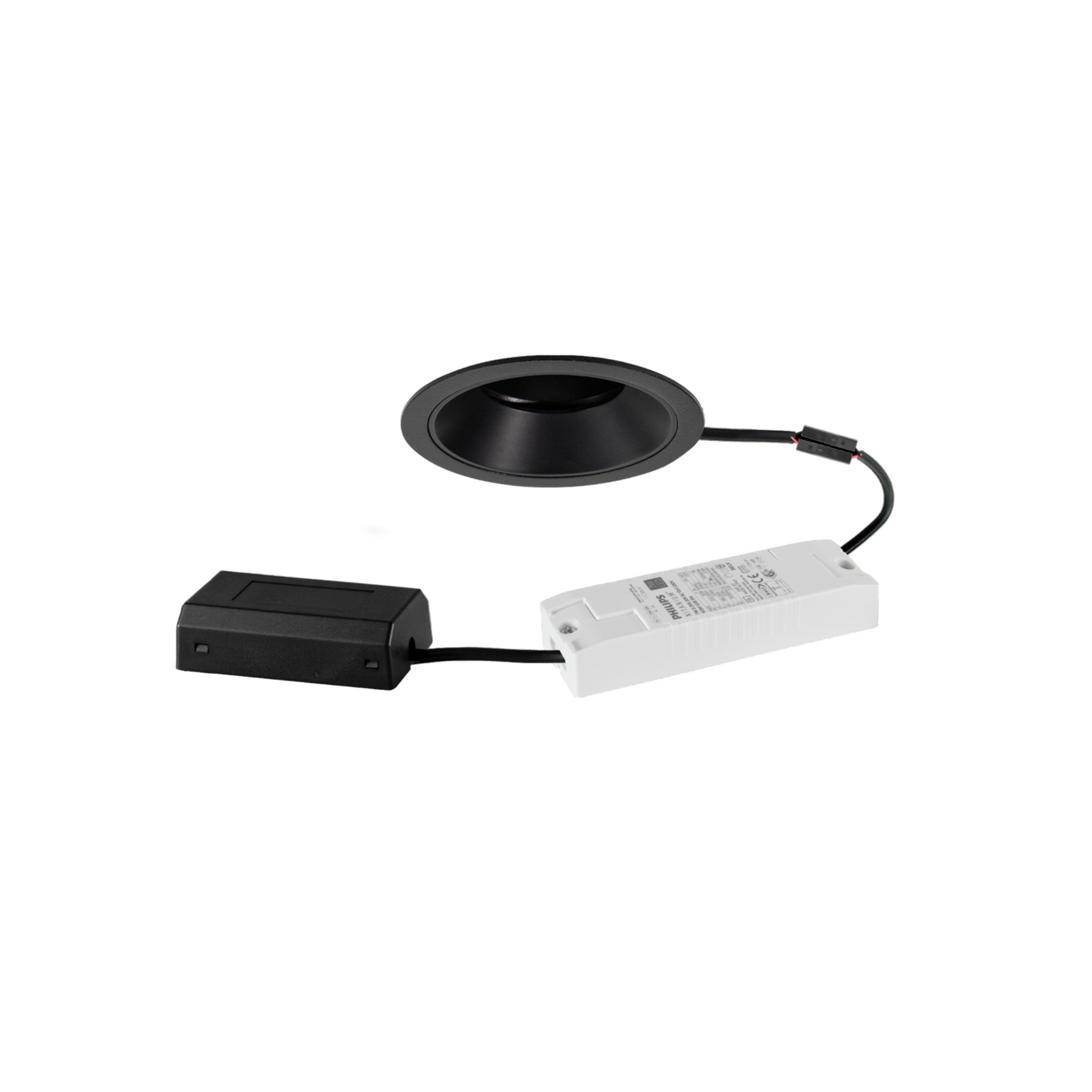 BRUMBERG Downlight Binato DALI boîte de raccordement 3.000 K noir