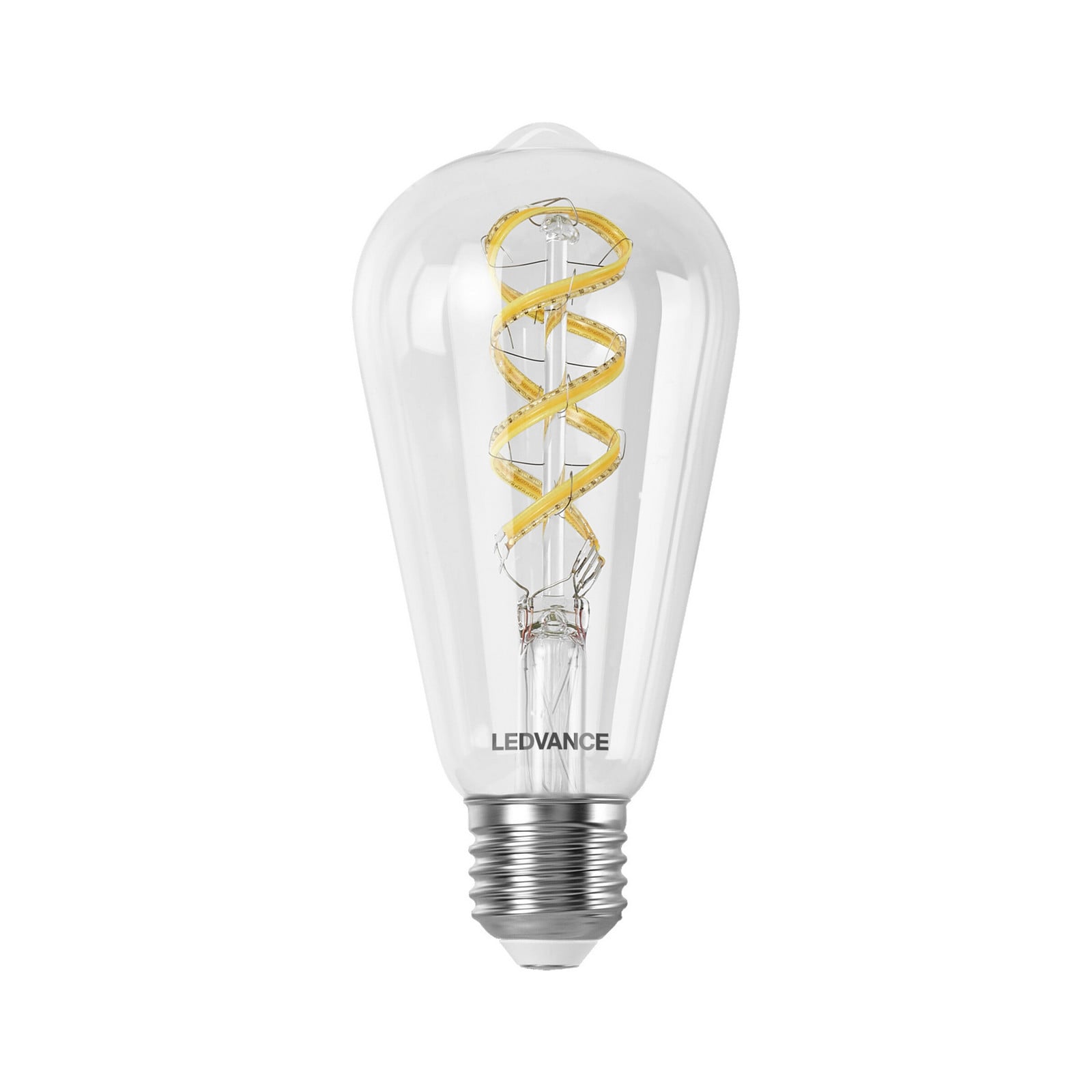 LEDVANCE SMART+ WiFi E27 4,8 W Edison prozirni RGB CCT - Staklo
