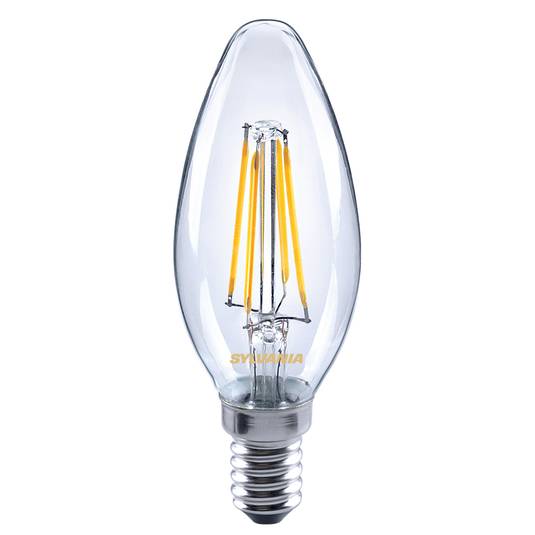 Filament candle LED bulb E14 ToLEDo Filament 4.5W 827 clear