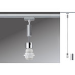 Paulmann URail 2Easy Basic pendant, matt chrome