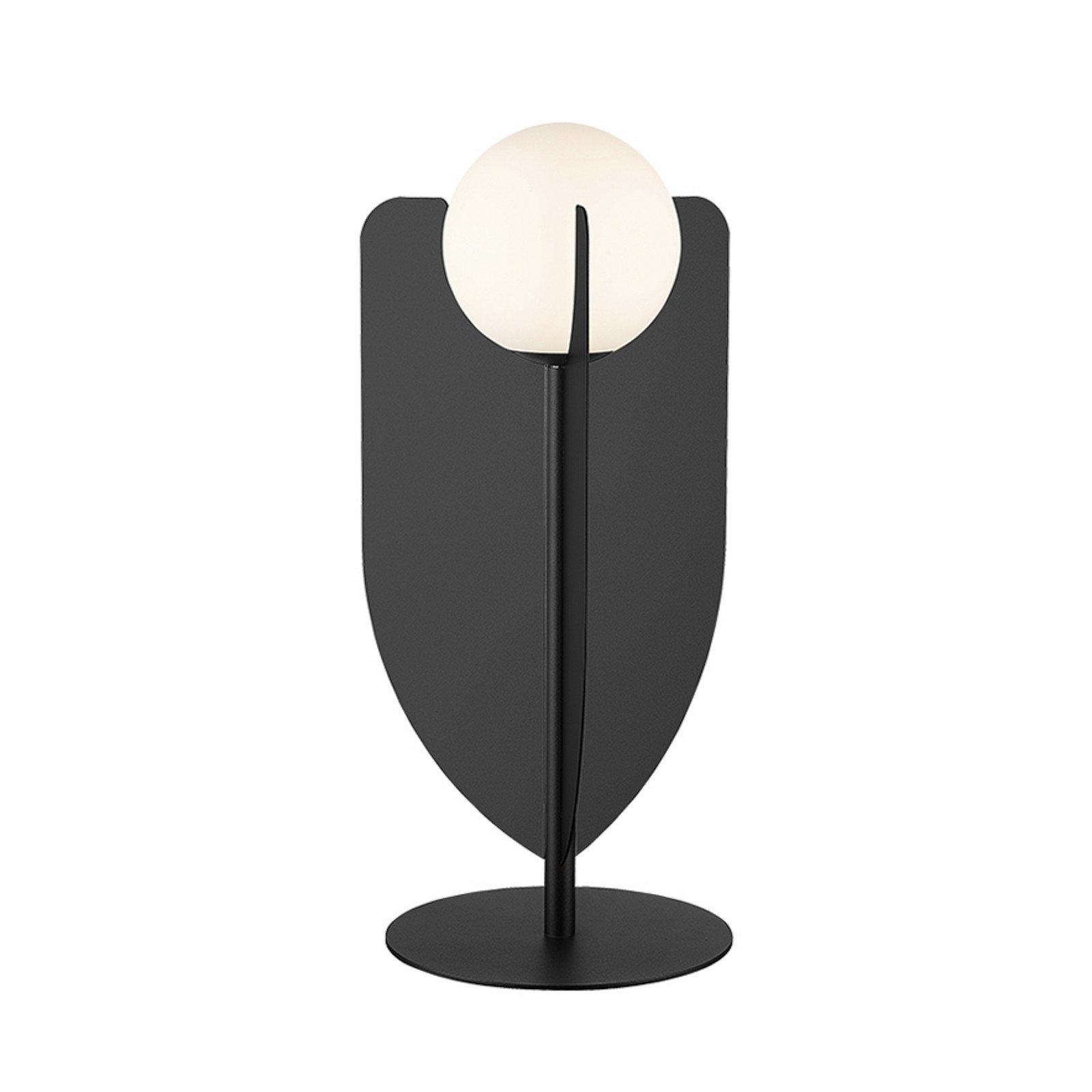 Viokef Lampa de masă Fedora înălțime 42 cm negru metal/sticlă - Camera de zi / sufragerie - negru alb