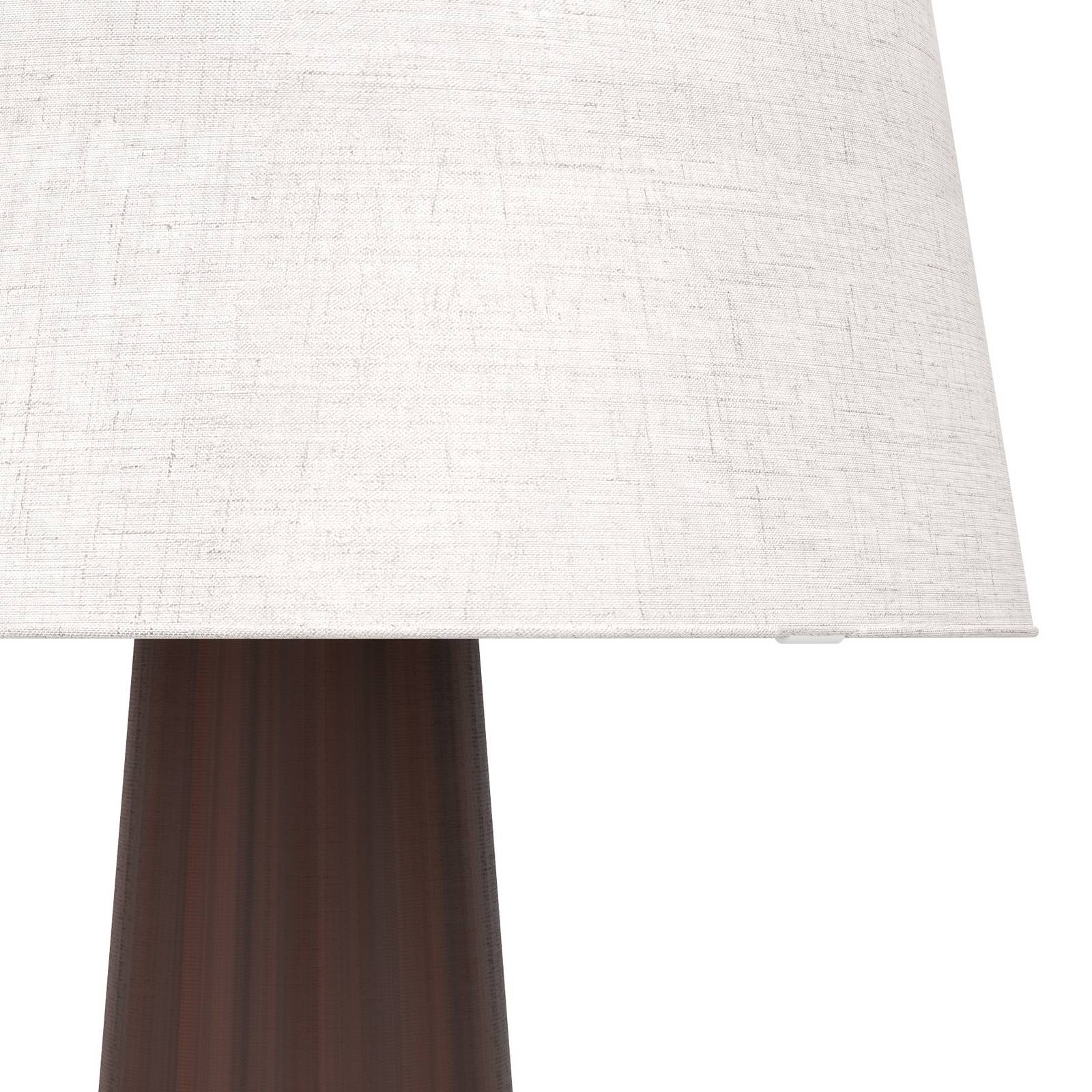 Lampa podłogowa Patemisco, brązowo-naturalna, stal, tkanina, wysokość 90 cm