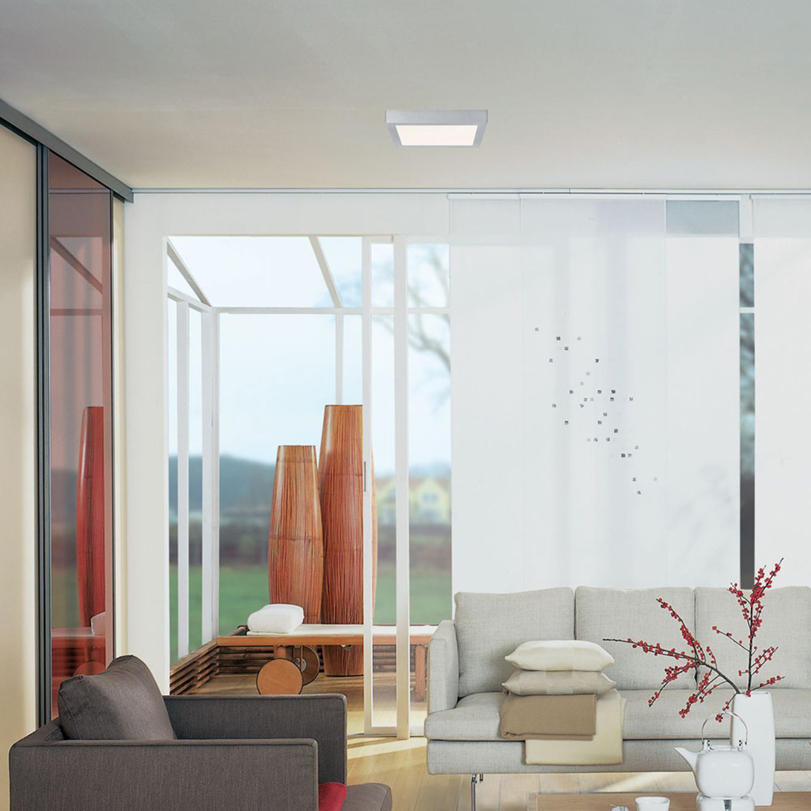 Paulmann Lunar LED-Panel, eckig, chrom matt