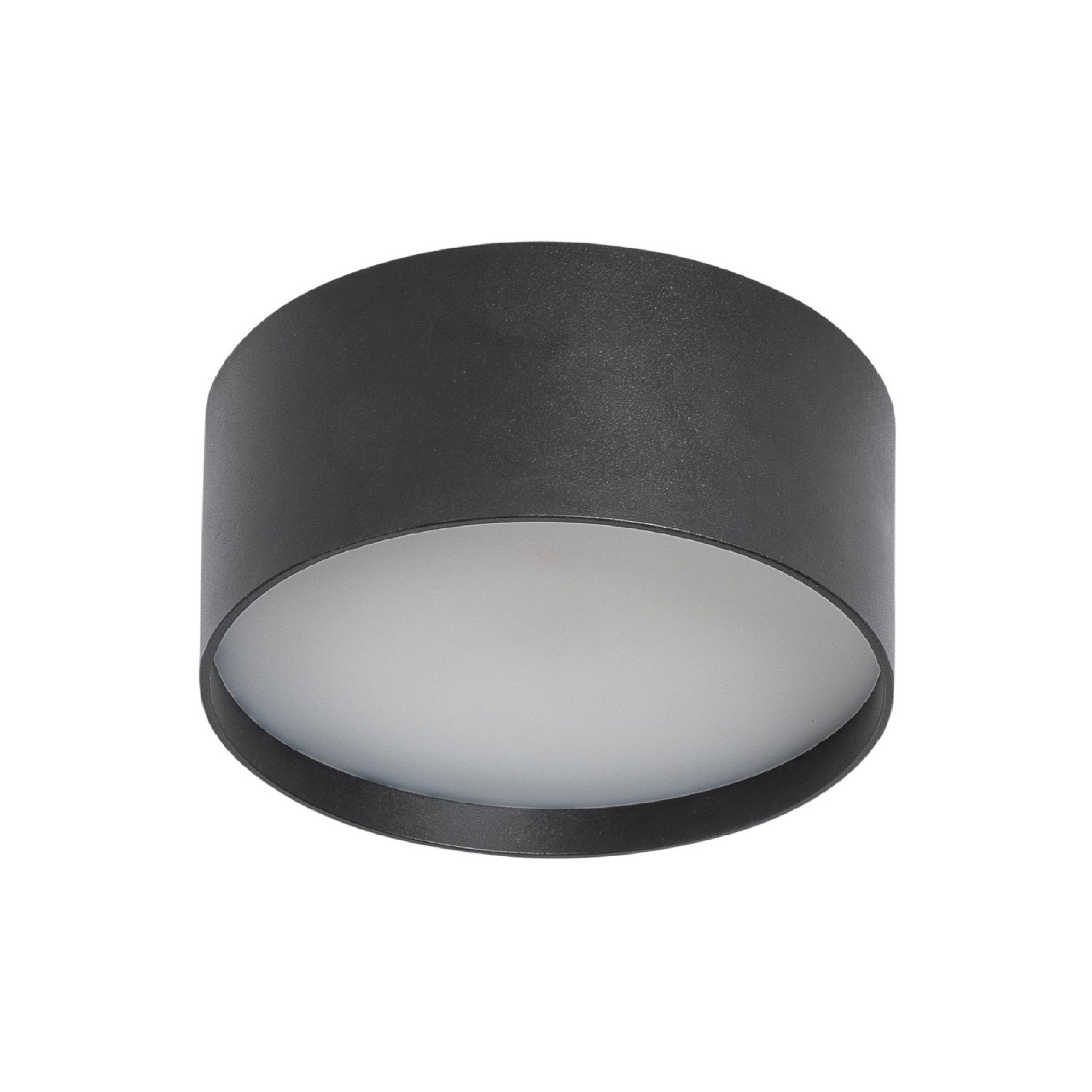 LED-loftlampe CMD 9092, Ø 12 cm, antracit, IP44, metal