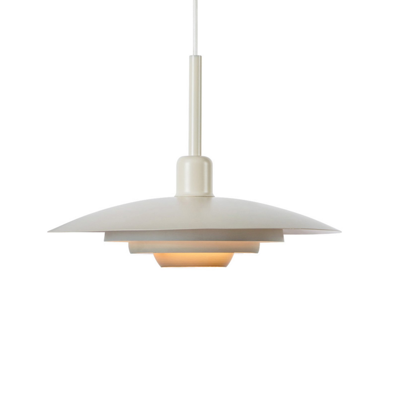 Markslöjd Piny pendant light, beige, Ø 35 cm, metal, E27