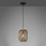 Hummel hanging light, made of bamboo, 1-bulb