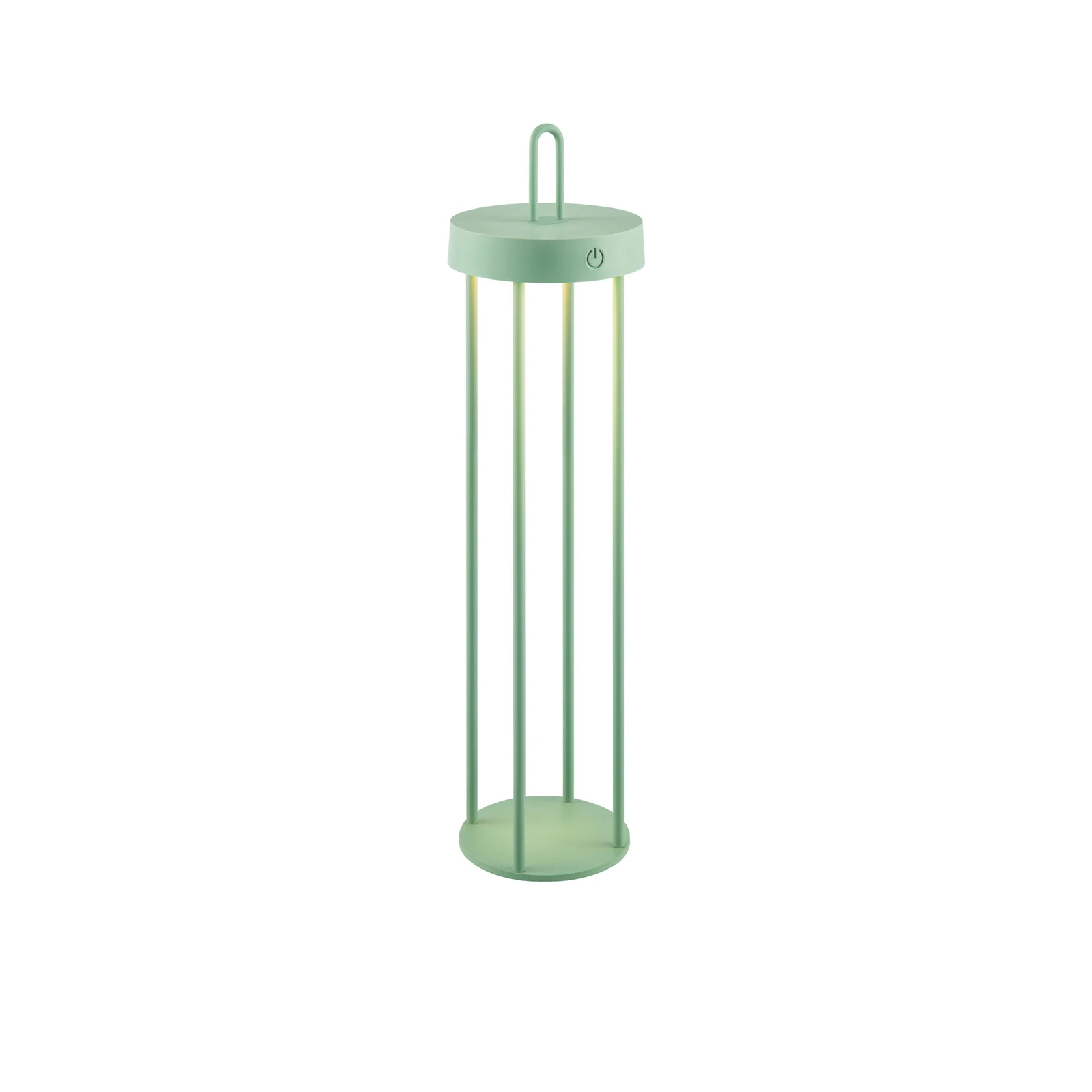 JUST LIGHT. Anselm LED įkraunama stalinė lempa, žalia, 50 cm, geležis