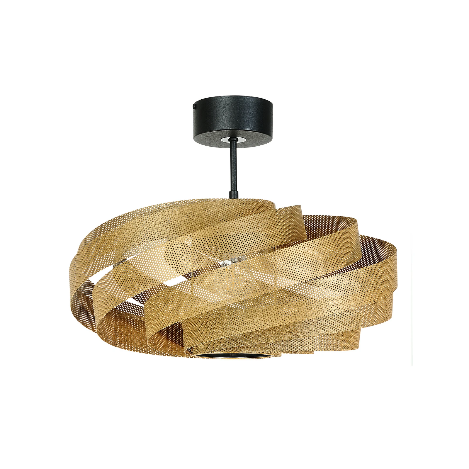 Stropna svetilka Vento, zlata, Ø 50 cm