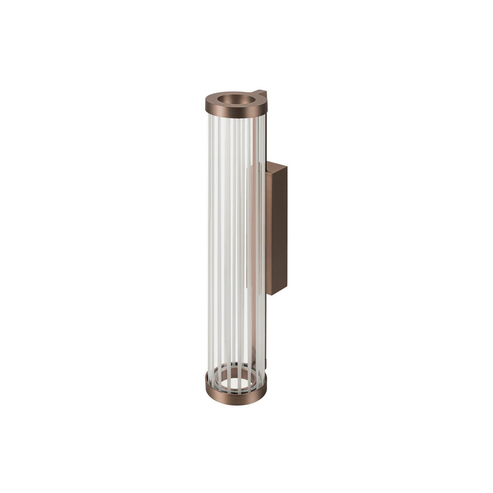 SLV LED wall lamp Quimera, copper-coloured, height 41 cm, CCT