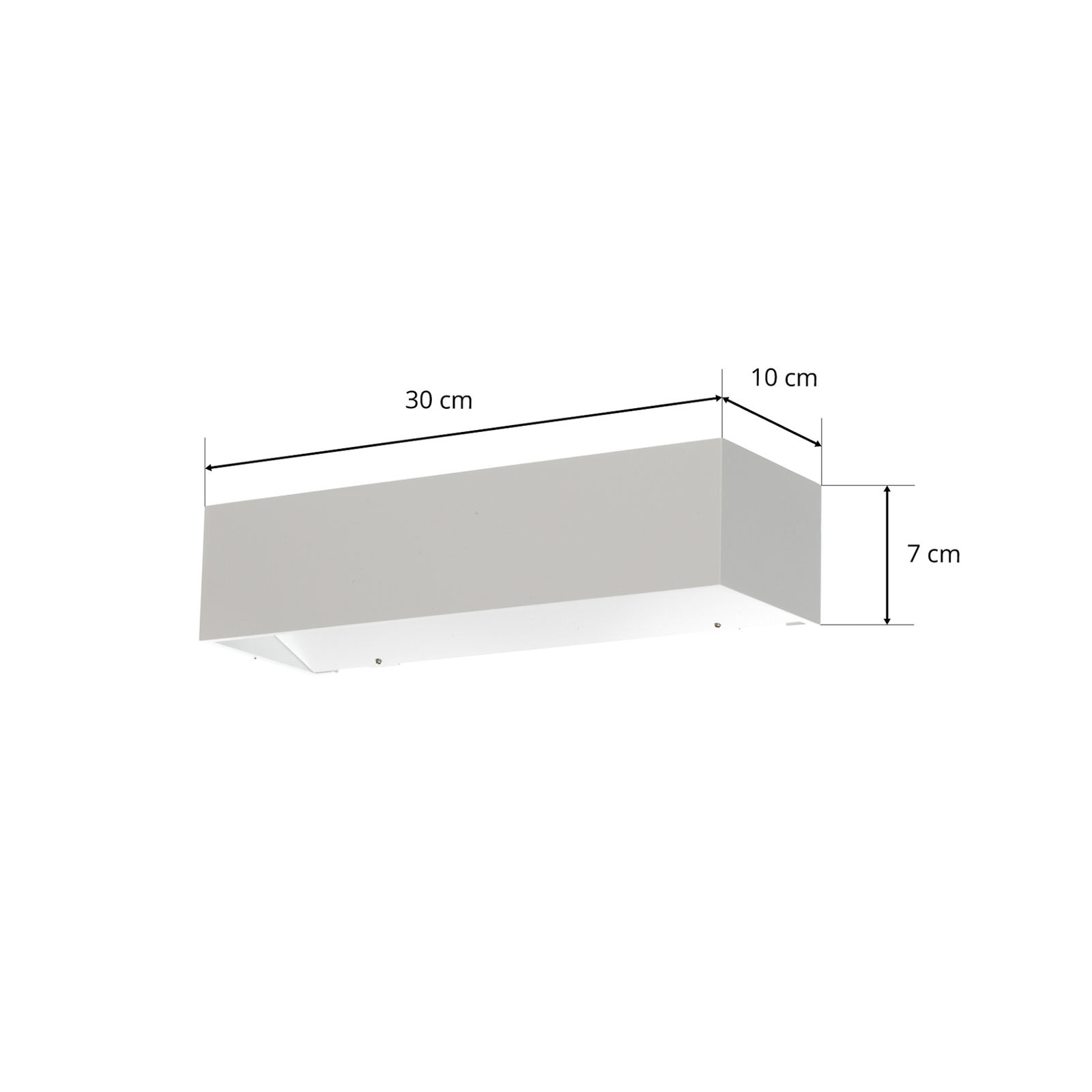 SLV Logs In LED-vegglampe, 30 cm, hvit/hvit