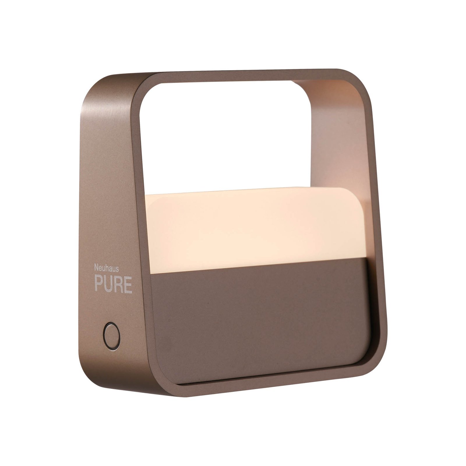 PURE LED rechargeable table lamp Pure Go, bronze, aluminium