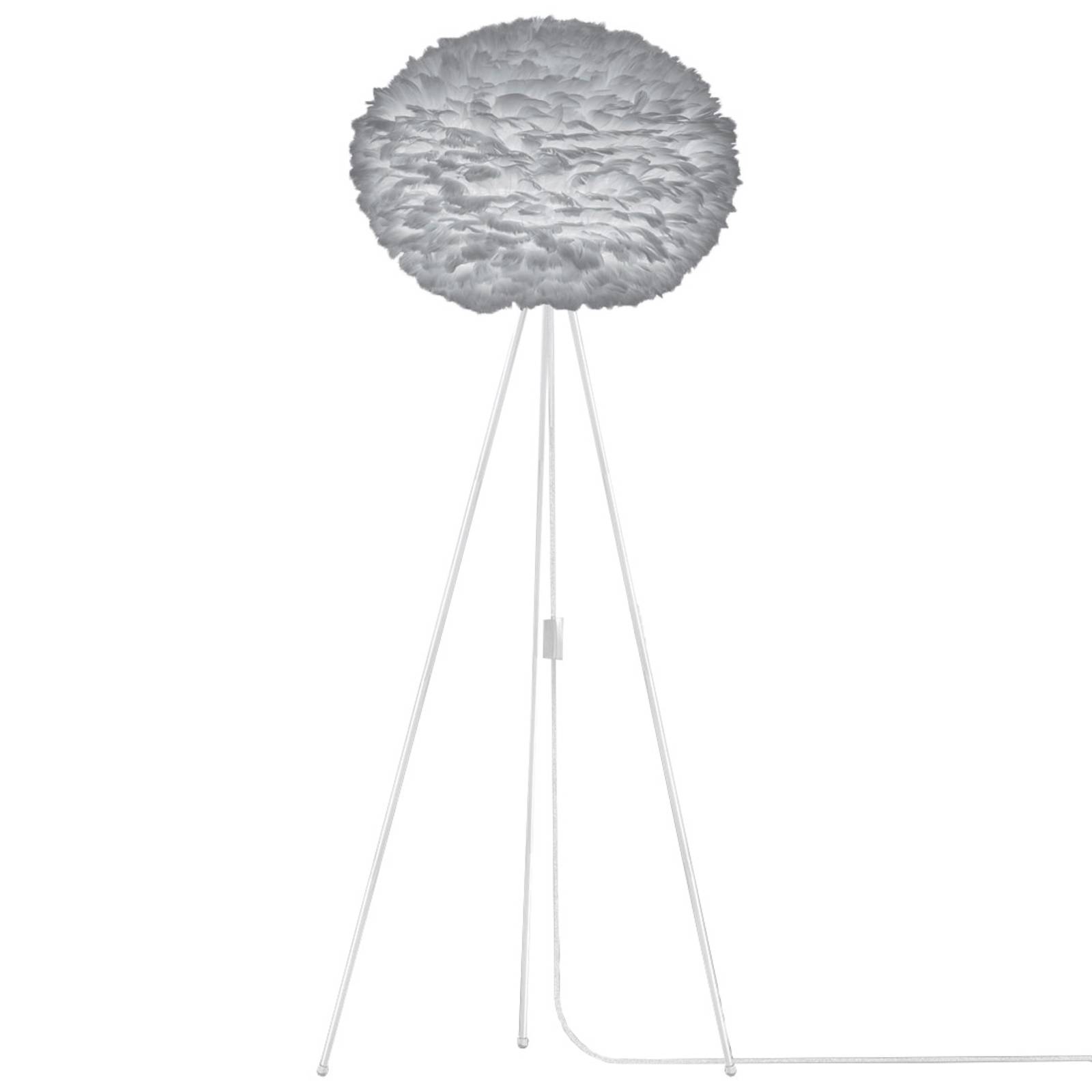 Lampa stojąca Eos large, 3-nożna podstawa, szara