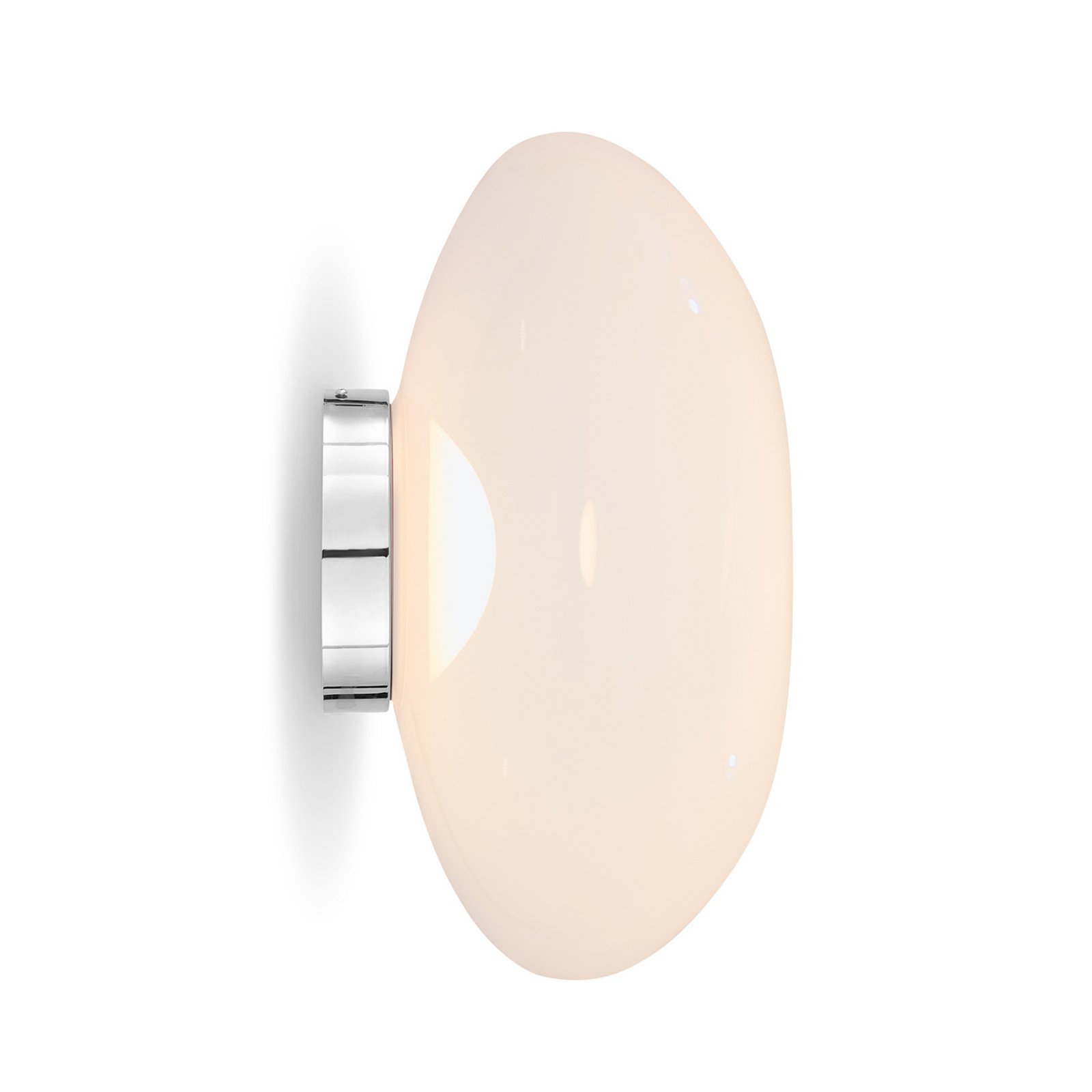 Tom Dixon LED stenska svetilka Melt, Ø 50 cm, opal/krom
