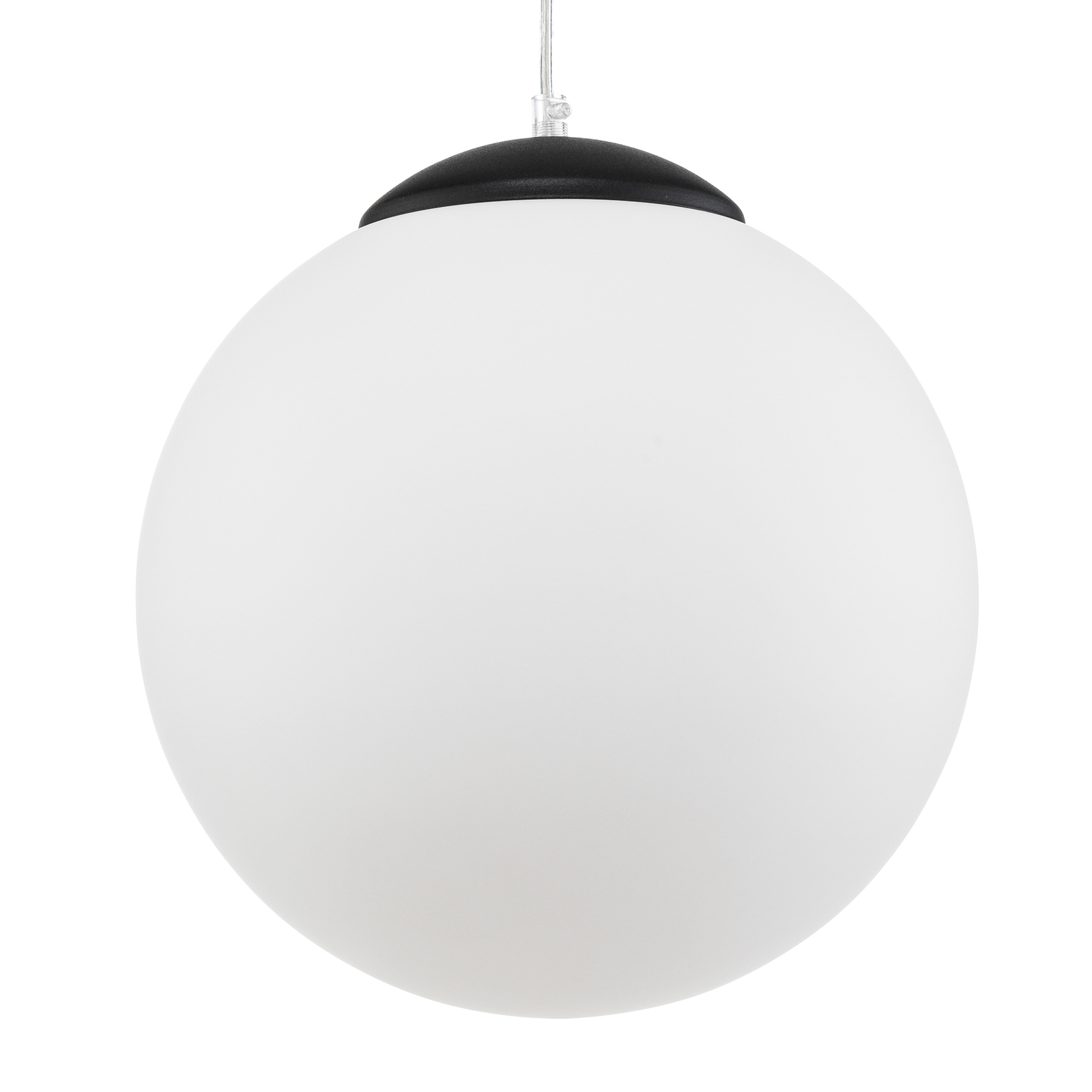 Hanglamp bal, opaalglas/chroom, Ø 30 cm