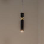 Alas lámpara colgante, negro, metal, suspensión 135 cm, GU10