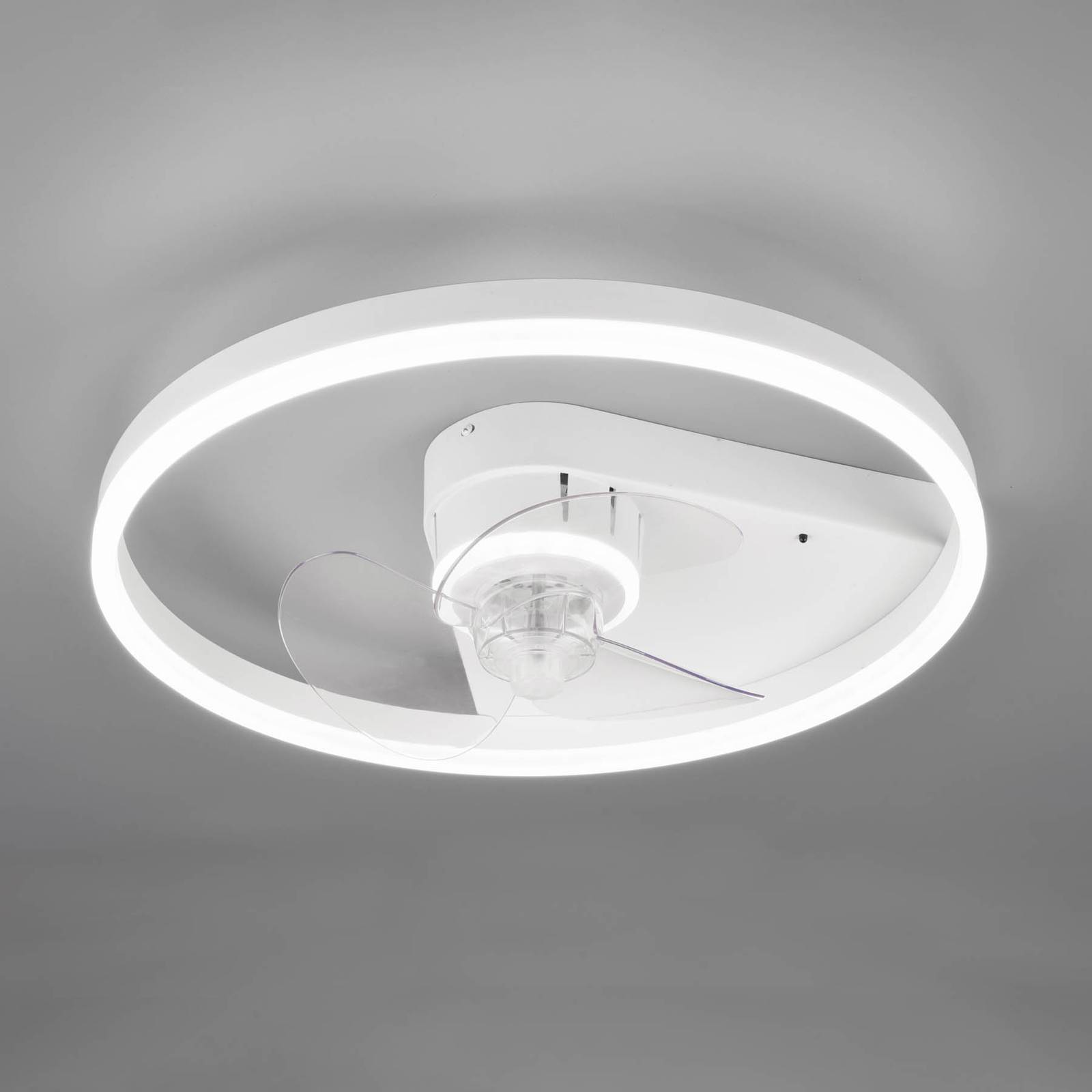 Levně Stropní ventilátor Borgholm s LED, CCT, bílá