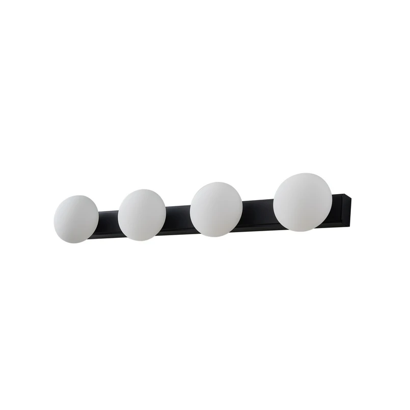 Lucande - Myrra LED Applique Murale IP44 Noir/Blanc