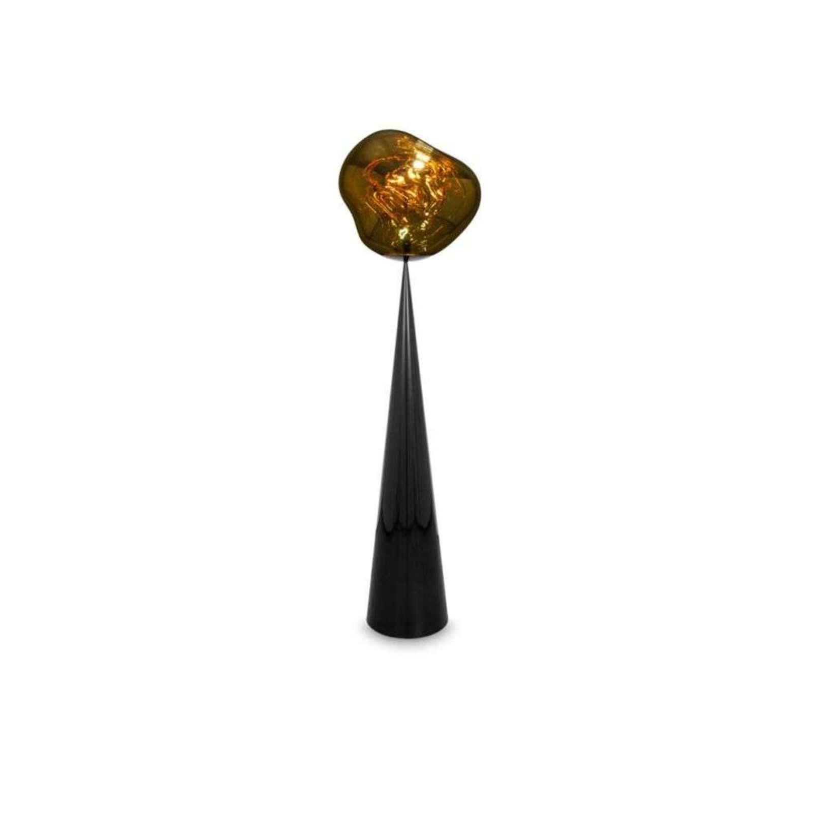 Melt Cone Fat Stojaca Lampa Gold/Black - Tom Dixon