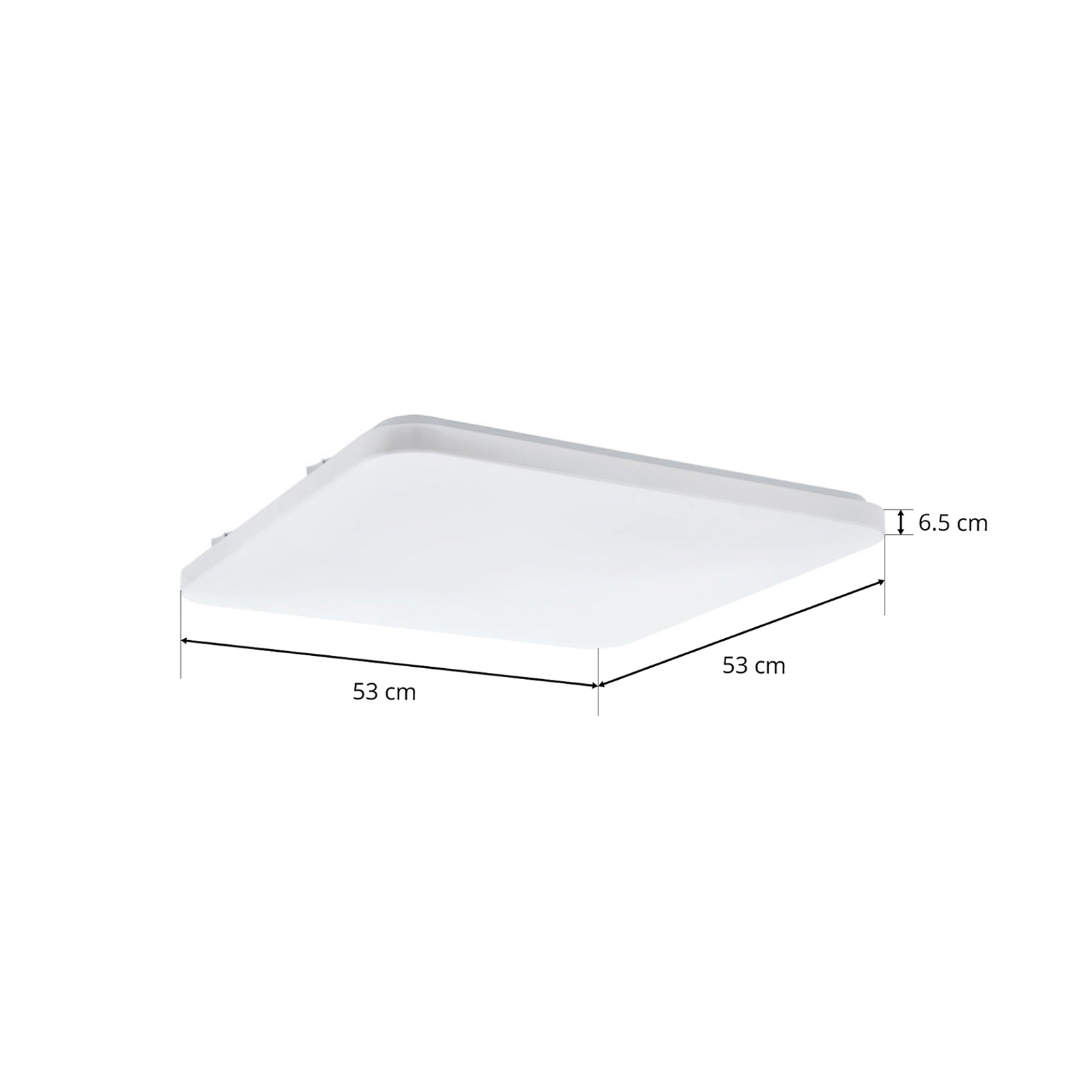 Frania LED ceiling light angular