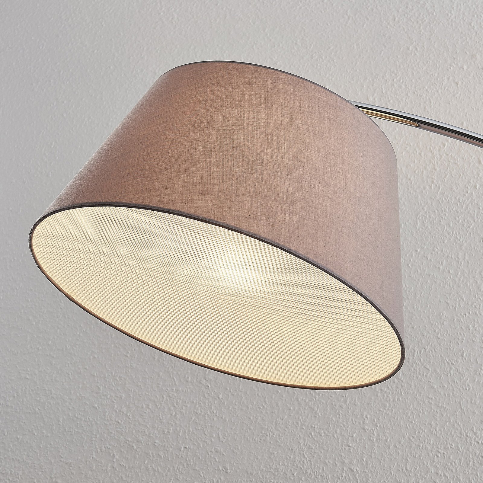 Evelyna Vloerlamp Grey/Chrome/Black - Lucande