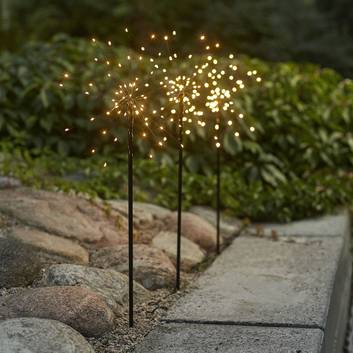 LED sfeerlamp Firework Outdoor, 3/set warmwit