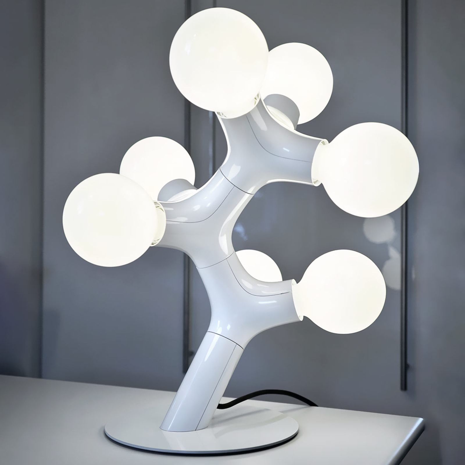 next DNA Table - designer-bordlampe, hvid