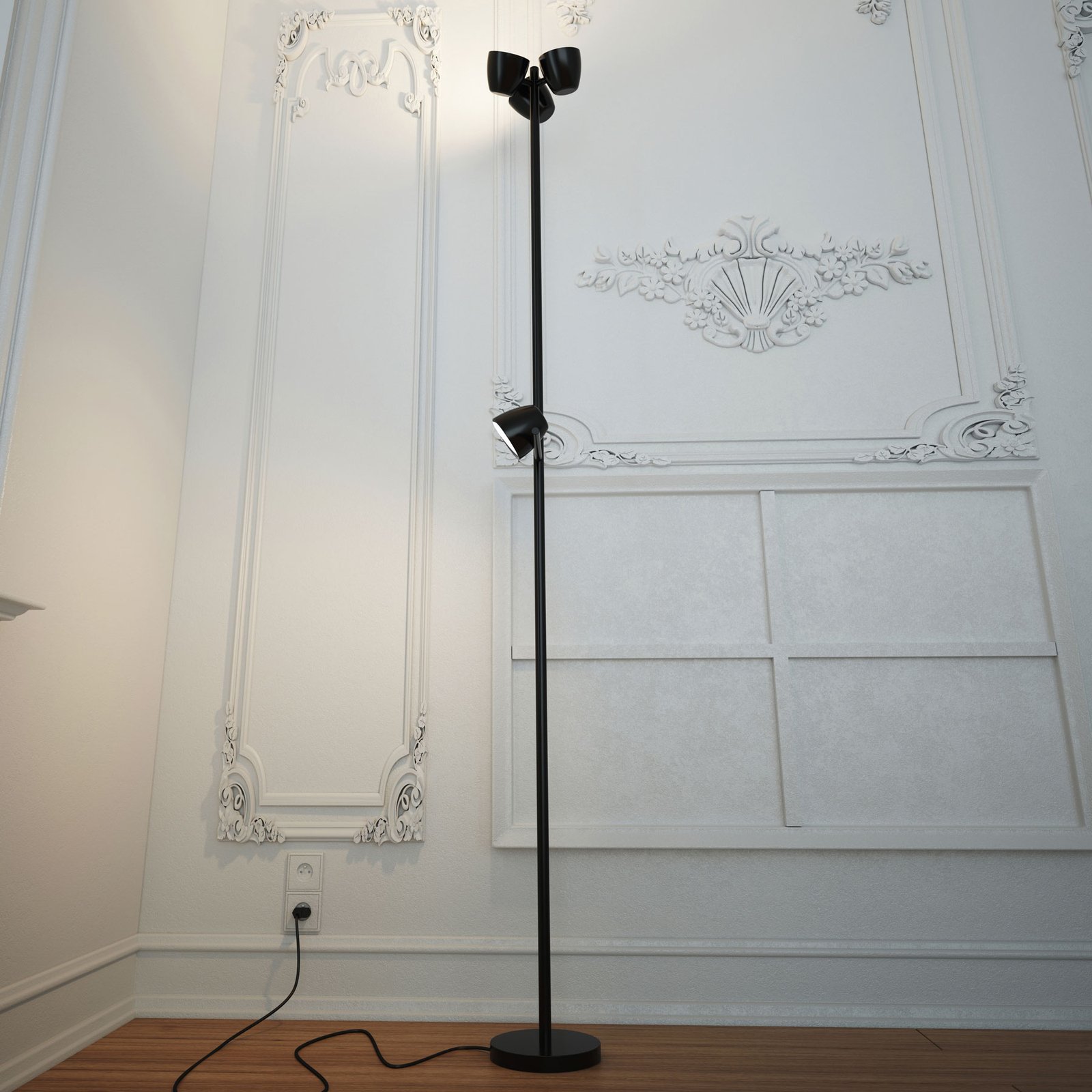 Correspondentie negatief Infecteren LED vloerlamp Trio 4-lamps met leeslamp | Lampen24.be