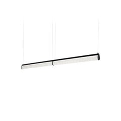 Slamp Lámpara LED colgante Modula Doble, plisada, negra