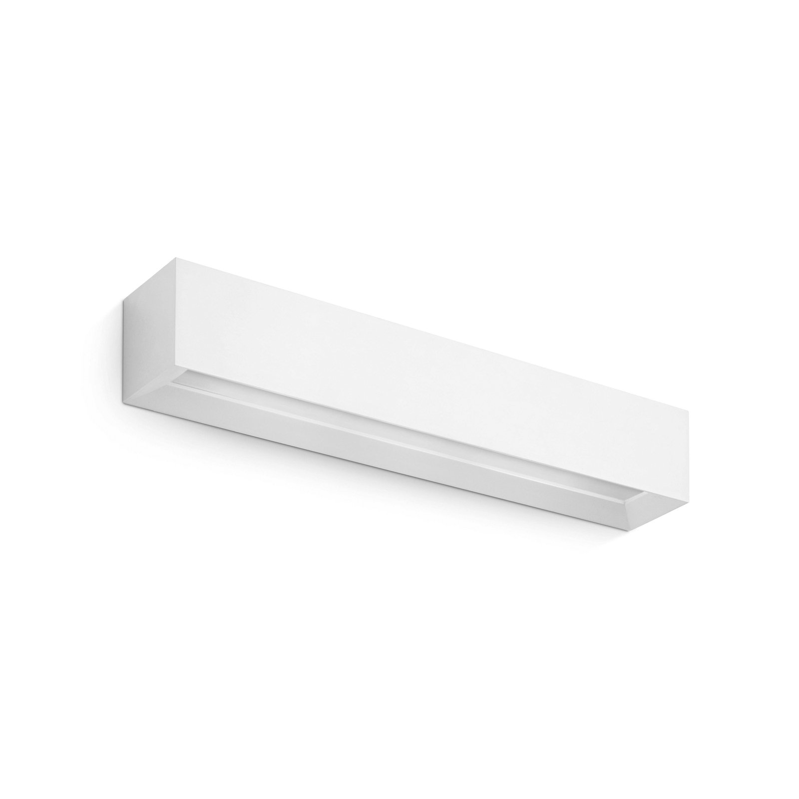 Hermione wall light, 52.5 cm wide, white, plaster, G9