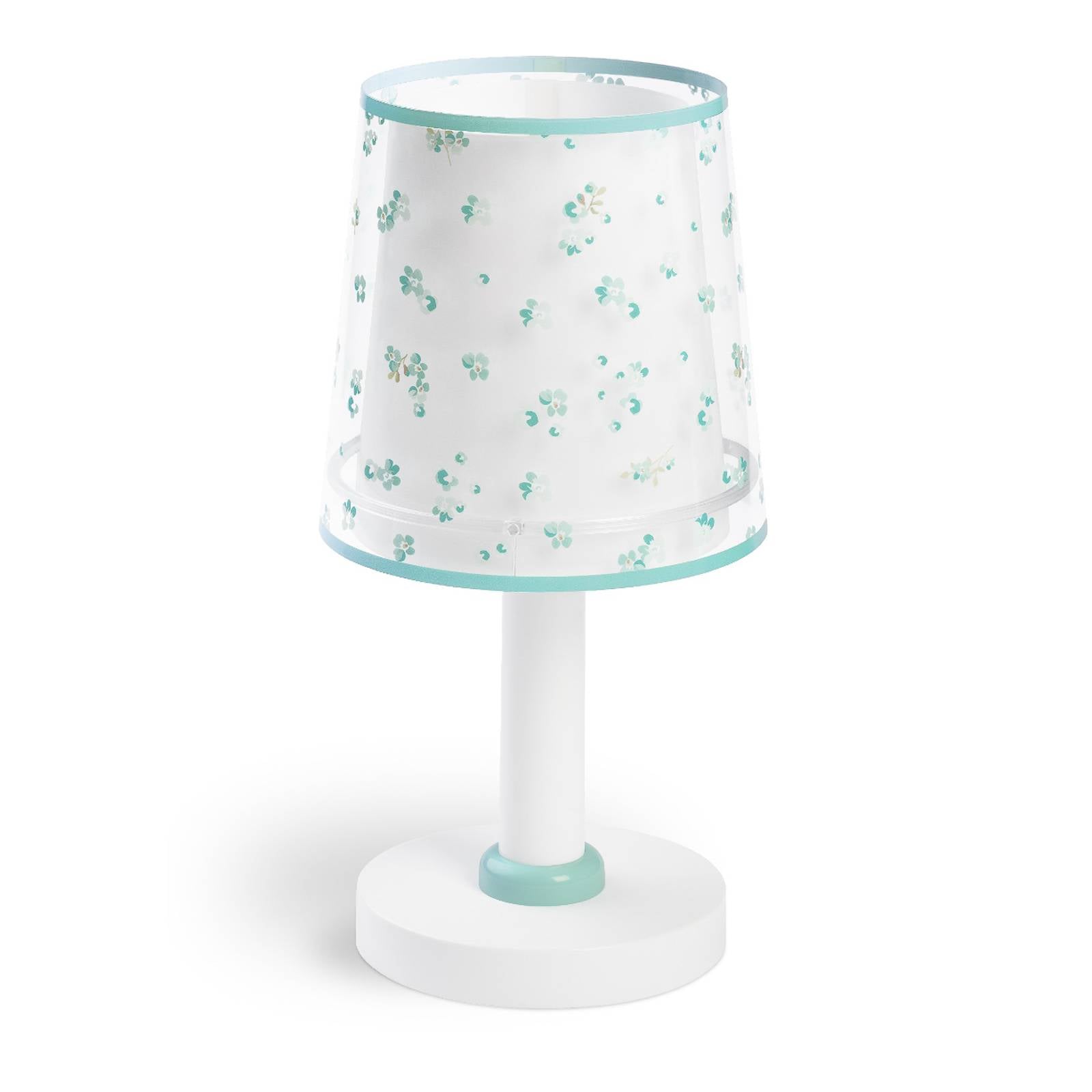 Barnbordslampa för barnrum Dream Flowers, grön