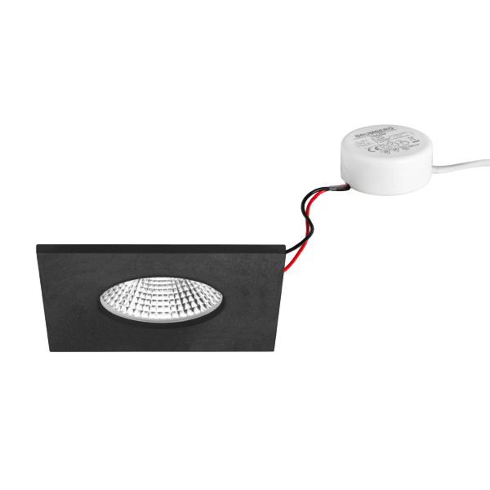 BRUMBERG BB21 Downlight voor Badkamer - zwart - Aluminium - inbouwspot plafond - Inbouwlamp - dimbaar