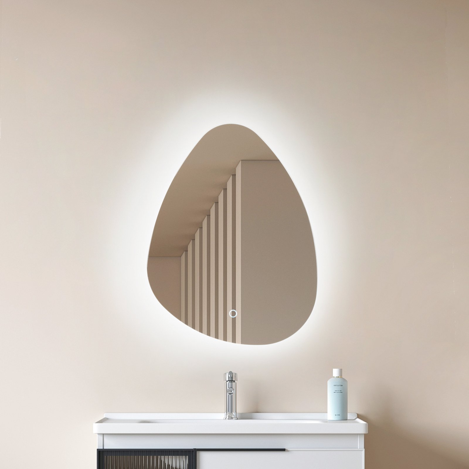 Celestiel LED Zrcadlo Drop Shaped 60cm CCT Mirror - Lucande