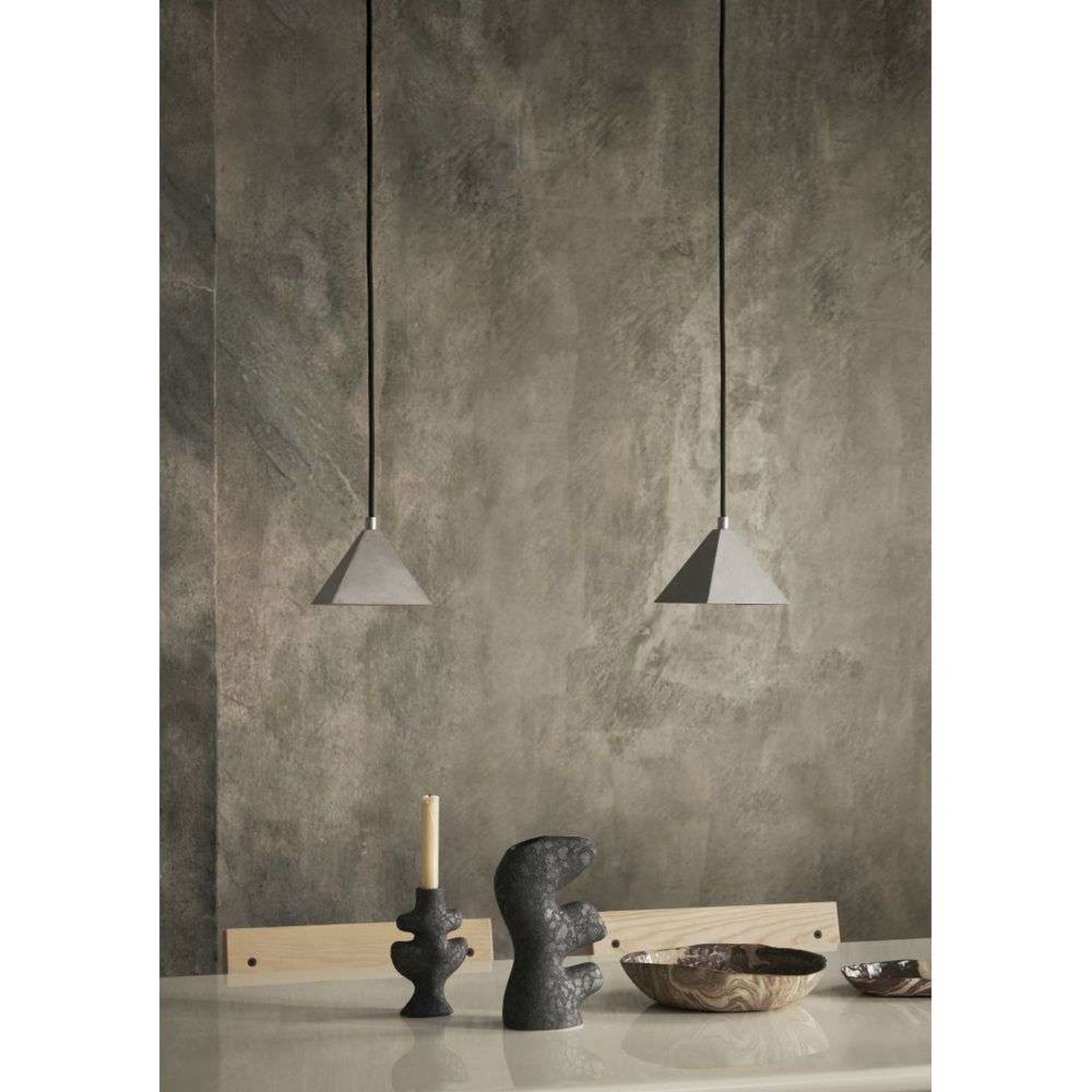 Kare Lustră Pendul Tumbled Stainless Steel - ferm LIVING