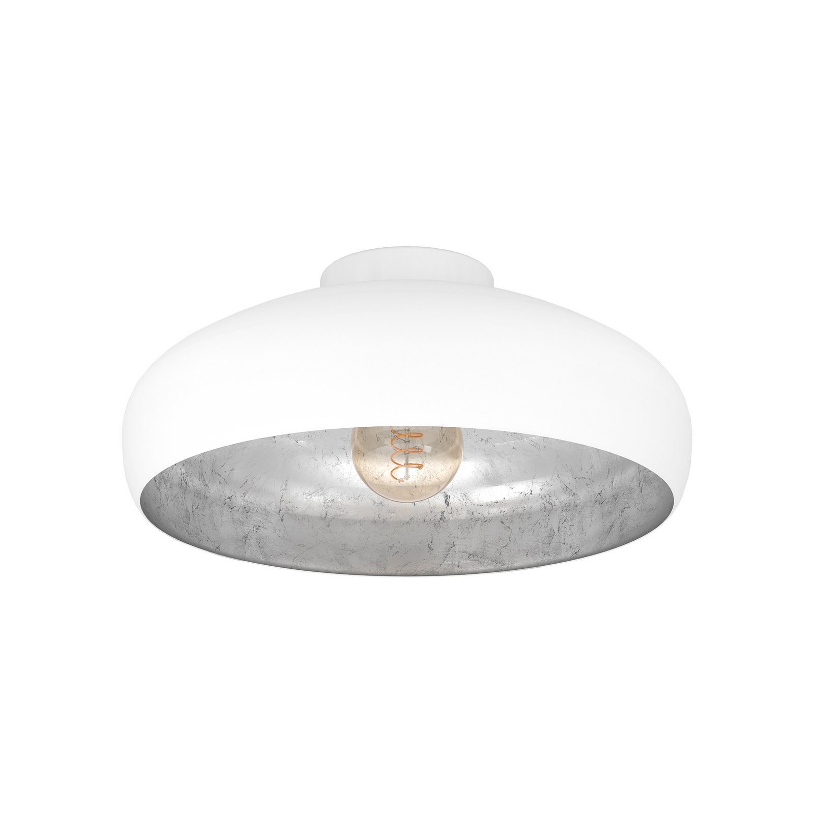Mennyezeti lámpa Mogano fémből, Ø 40 cm, fehér