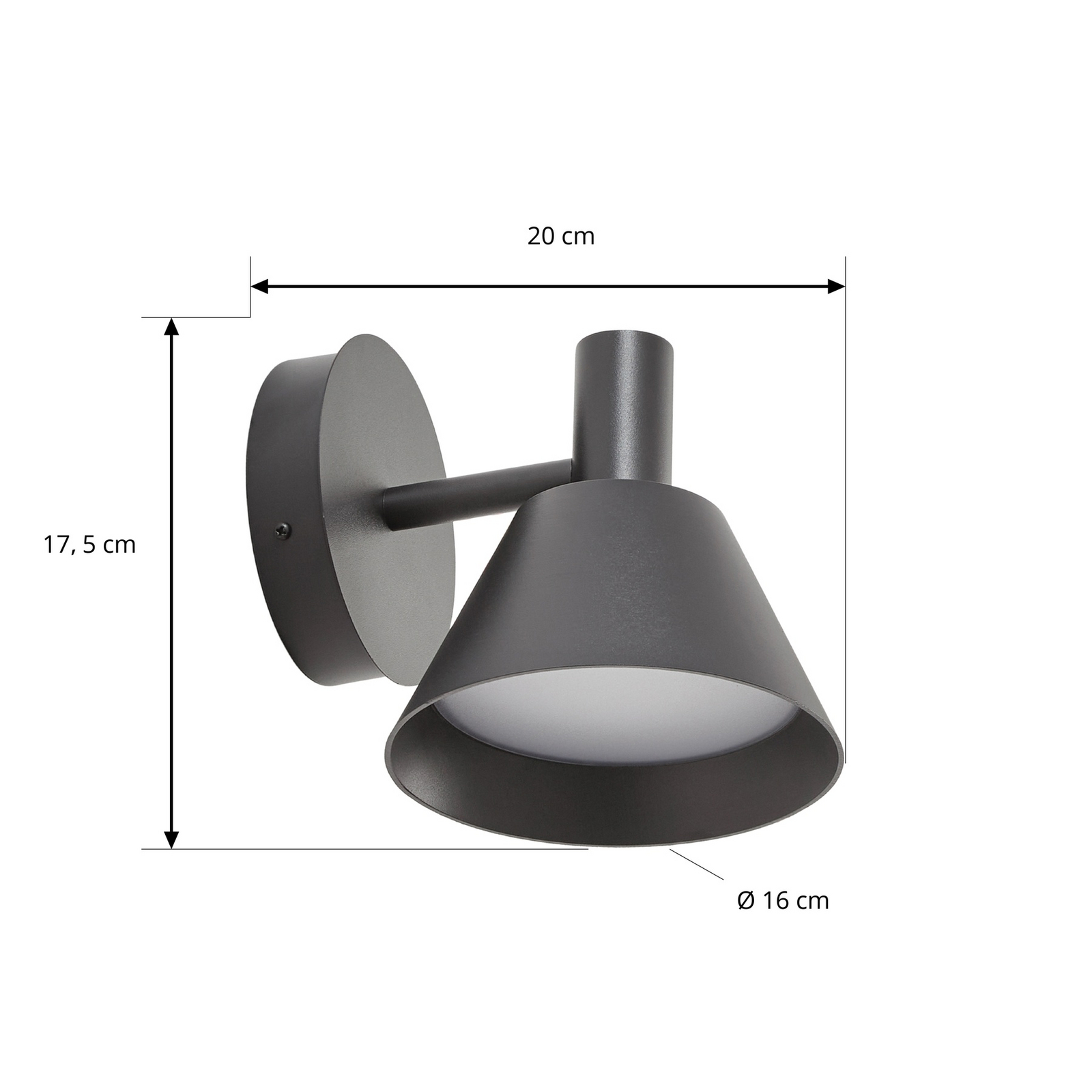 Tabena LED-Außenwandleuchte, schwarz, IP44, CCT - Lucande Tabena LED-Außenwandleuchte, schwarz, IP44, CCT - Lucande