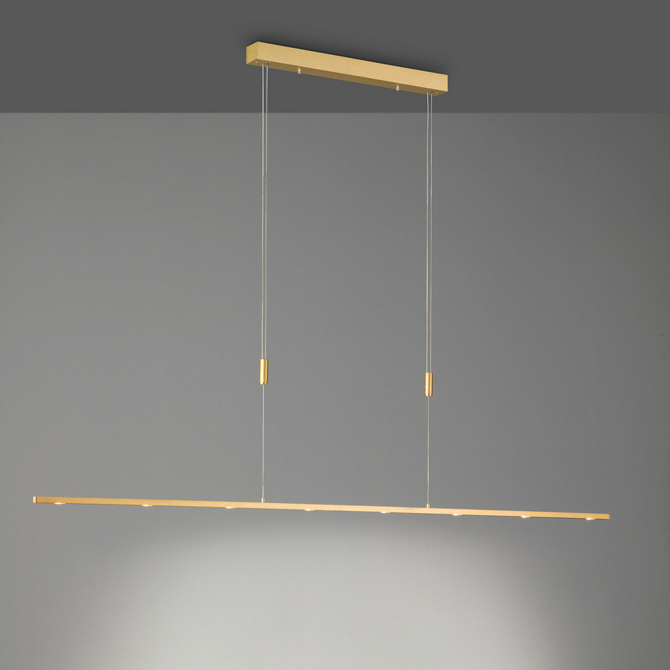 Quitani LED-pendellampa Tolu, guld / mässing från Quitani