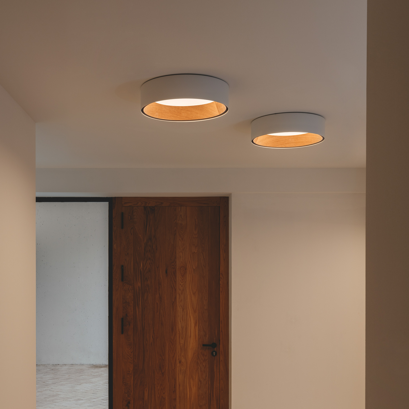 Φωτιστικό οροφής Vibia Duo 4870 LED, λευκό Φωτιστικό οροφής Vibia Duo 4870 LED, λευκό