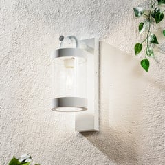 Aplique exterior Sambesi sensor crepuscular blanco