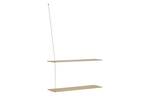 Stedge Shelf Anniversary L80 White Oak/Brass - Woud