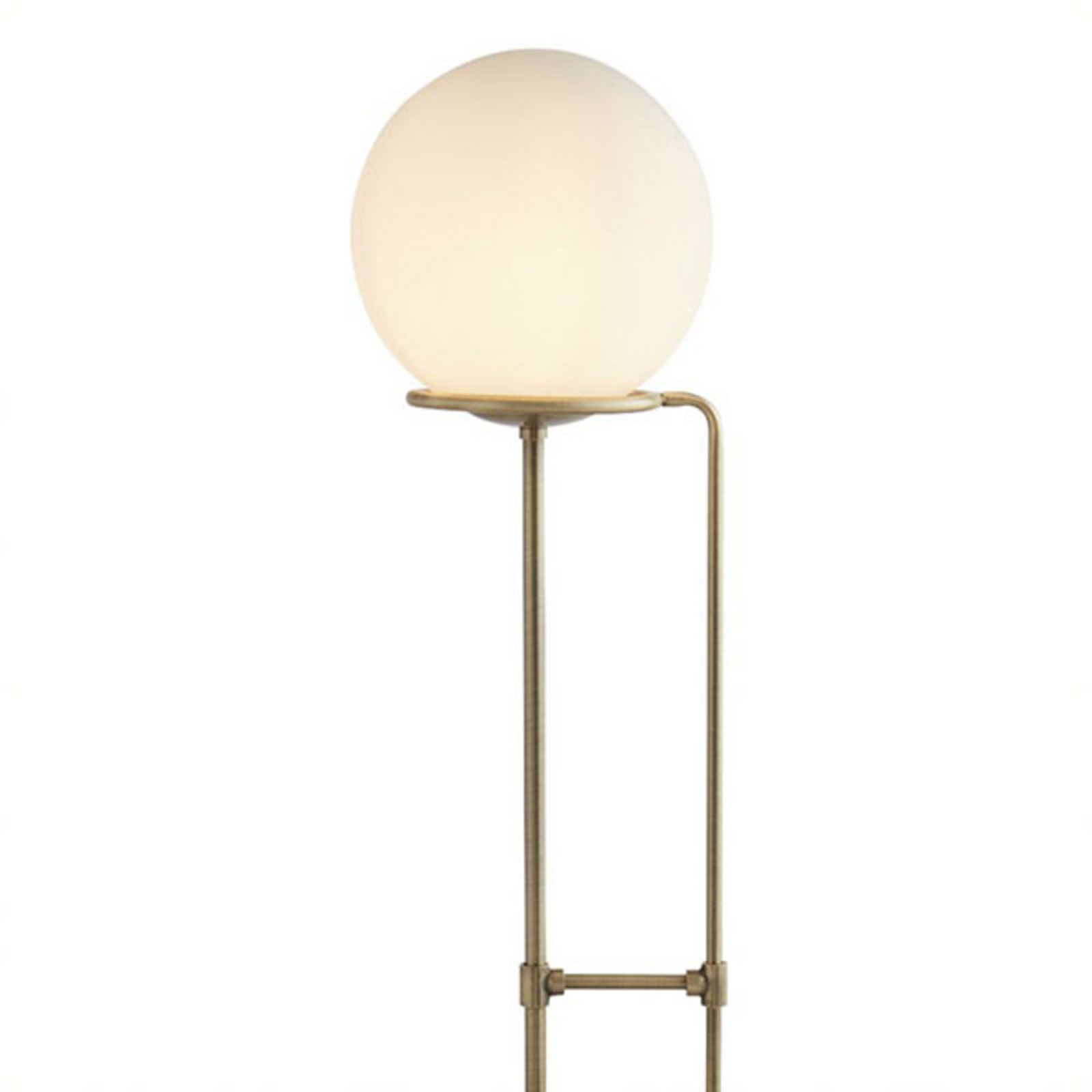 Lampă podea Sphere alamă antic cu sferă sticlă